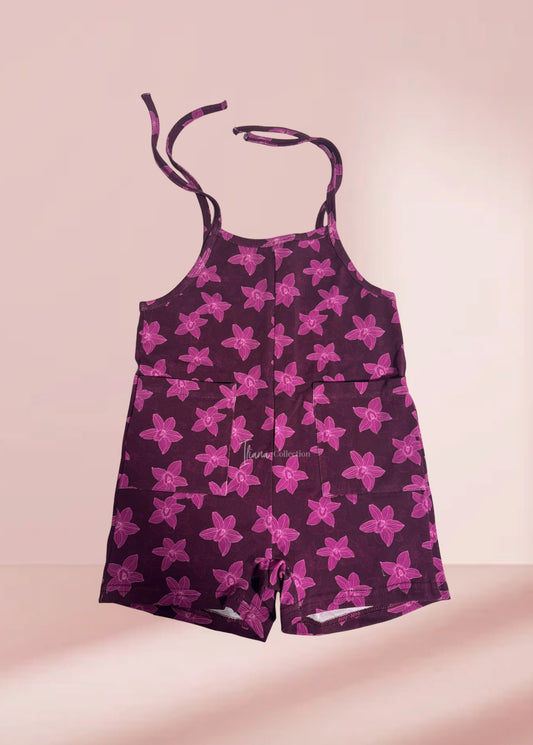 Layla Honey Romper - Magenta Orchid